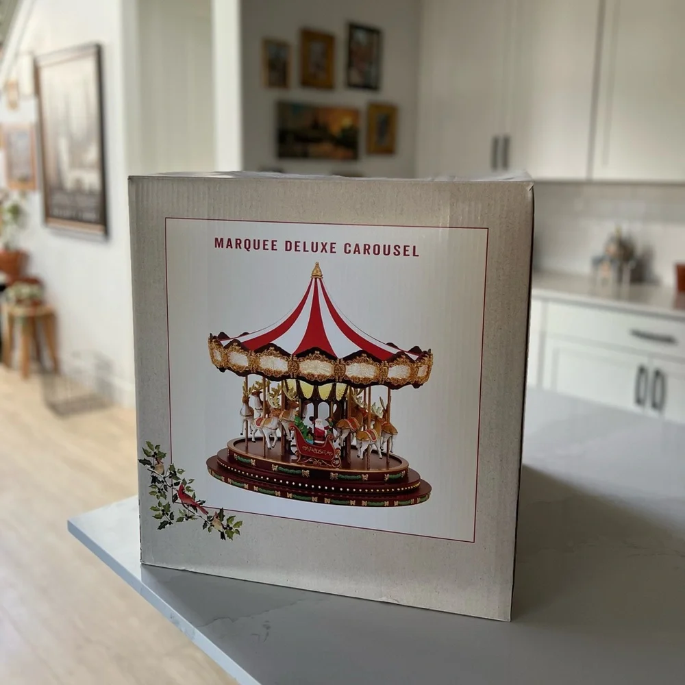 Marquee Deluxe Carousel With Box - Cracker Barrel